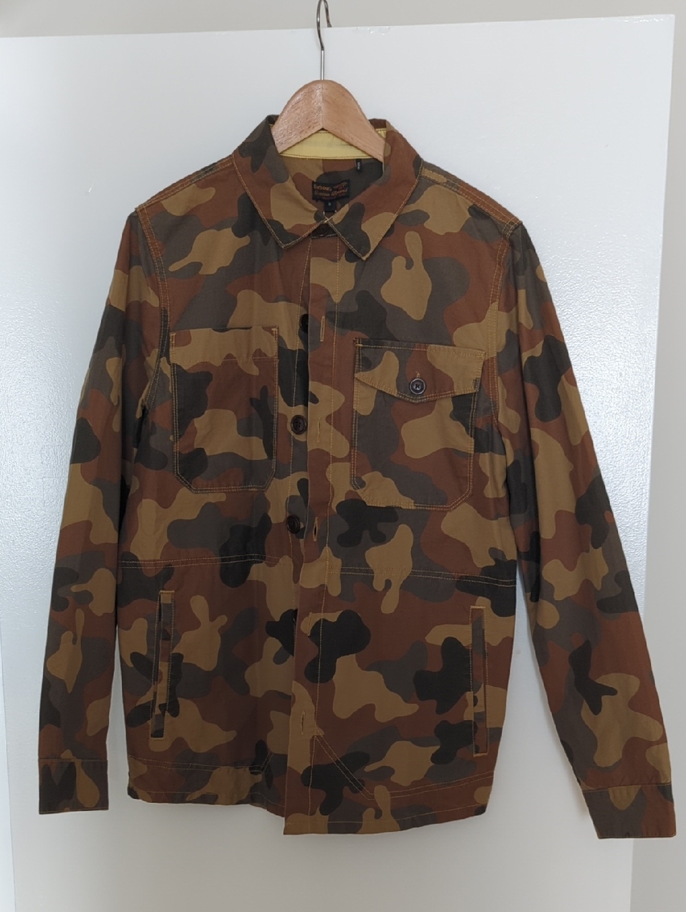 Barbour Beacon Brand Brown & Olive Camo Field Jacket